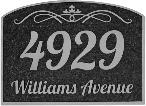 4929 Address Plaque (Plata)