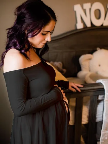 Miniatura 3 de YnimioAOX Vestido de maternidad de manga larga con hombros descubiertos para mujer, para fotografía, vestido de maternidad de gasa para sesión