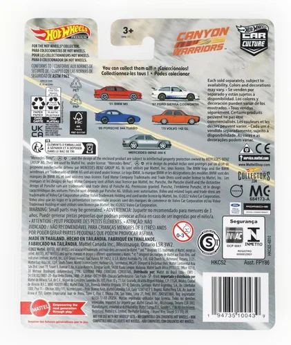 Miniatura 2 de Hot Wheels '01 BMW M5, Canyon Warriors Car Culture 1/5 [rojo]