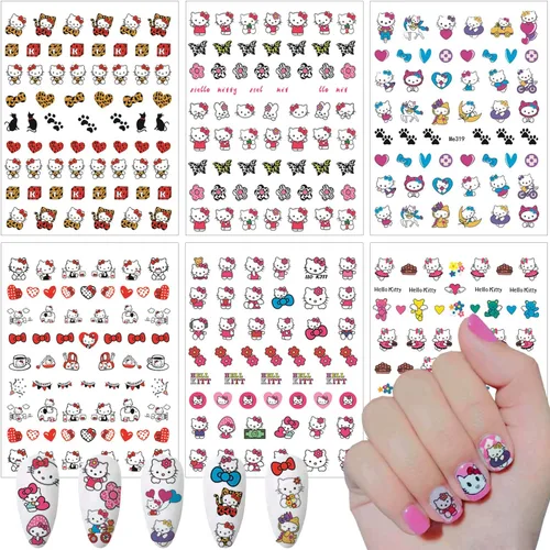 Miniatura 10 de 8 hojas de calcomanías de uñas de Halloween autoadhesivas 3D para Halloween, góticas, decoración de uñas, suministros de arte de uñas divertidas