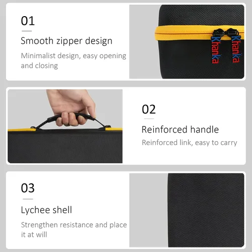Miniatura 3 de khanka Reemplazo de estuche rígido para amoladora DEWALT 20V MAX* (DCG426B), solo funda