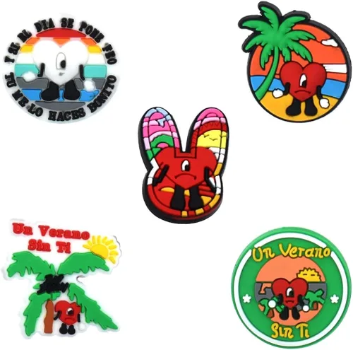 Miniatura 2 de SHINQEAR Dijes de zapatos de dibujos animados para decoración de zapatos, sandalias, pulsera de zapatos, pulseras, accesorios para hombres