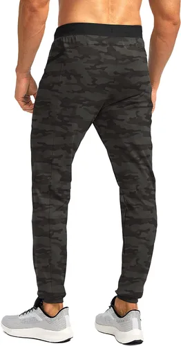 Miniatura 3 de G Gradual Pantalones deportivos para hombre con bolsillos con cremallera, elásticos, cónicos, pantalones deportivos para hombre, entrenamiento