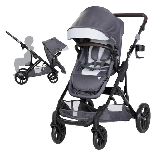 Miniatura 22 de Baby Trend Morph Cochecito Modular de Individual a Doble, Dash Black