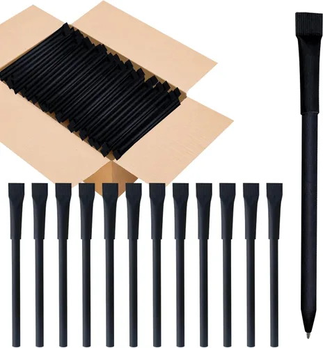 Miniatura 7 de Lápiz de escritura de barril de papel kraft Eco-Friendly Lápices de cartón Tinta negra