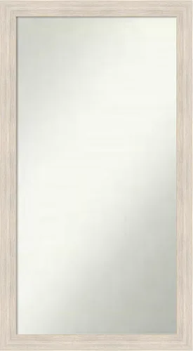 Miniatura 64 de Amanti Art Espejo de baño blanco para sobre el fregadero, 30 x 35 pulgadas, espejo de tocador rectangular estrecho de Eva de oro blanco, marco