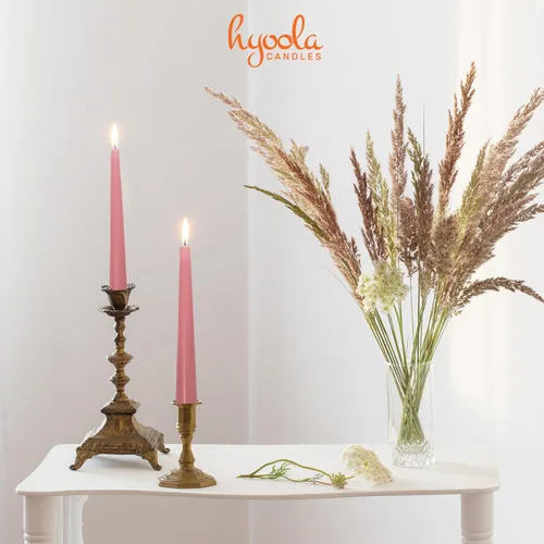 Miniatura 5 de Hyoola Paquete de 12 velas altas cónicas – 12 pulgadas, sin goteo, sin perfume, cera de parafina con mechas de algodón, 10 horas de tiempo