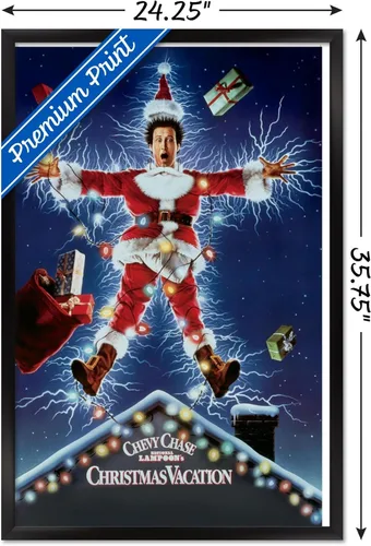 Miniatura 3 de National Lampoon's Christmas Vacation - Póster de pared de una hoja, 34 pulgadas de largo x 22.4 pulgadas de ancho, versión enmarcada en negro