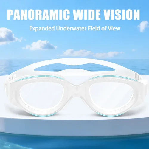 Miniatura 4 de Gafas de natación para adultos, transparentes, sin fugas, antiniebla, UV, gafas de natación de visión amplia para hombres y mujeres