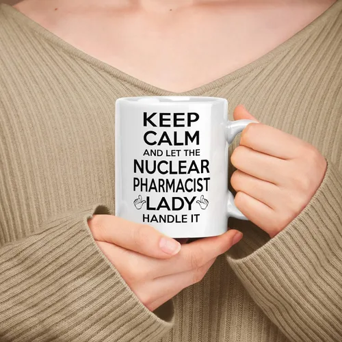 Miniatura 198 de Taza de cerámica blanca de regalo para acupunturista de 11 onzas, 15 onzas, mantén la calma y deja que la acupunturista lo maneje