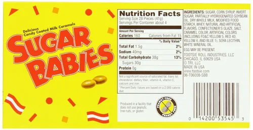 Miniatura 2 de Sugar Babies Deliciosos caramelos de leche recubiertos de caramelo, 6 onzas (paquete de 3)
