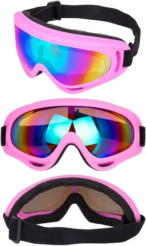 Miniatura 4 de LJDJ Gafas de esquí, paquete de 4 – Gafas de snowboard para motocicleta, gafas tácticas de combate militar