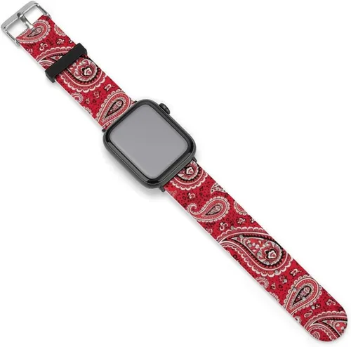 Miniatura 22 de Correa de reloj de silicona suave compatible con Apple Watch para hombres/unisex/jóvenes compatible con Iwatch Series 5/4/3/2/1, Happy Camper