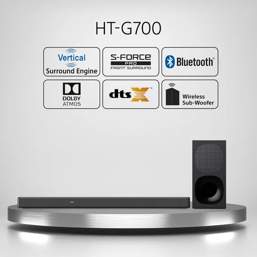 Miniatura 2 de Sony HT-G700: Barra de sonido Dolby Atmos/DTS:X de 3.1 canales con tecnología Bluetooth, color negro