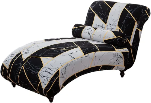 Miniatura 51 de Funda para tumbona sin brazos, funda elástica estampada para sofá reclinable, fundas elásticas para tumbonas para sala de estar, dormitorio, 13