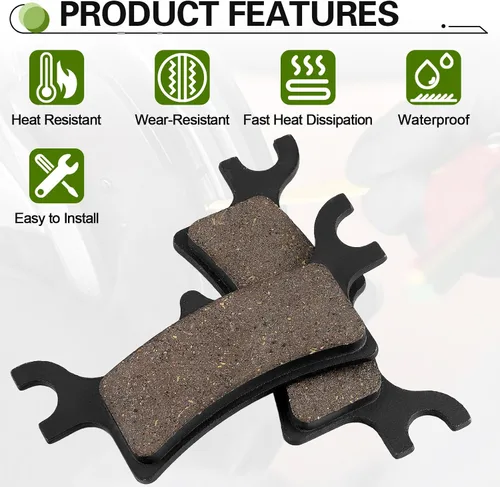 Miniatura 5 de LOCOPOW Pastillas de freno para Polaris Sportsman 450 400 500 600 700 800 2x4 4x4, Scrambler 400 500, Magnum 500 330 325, Trail Blazer 330 250