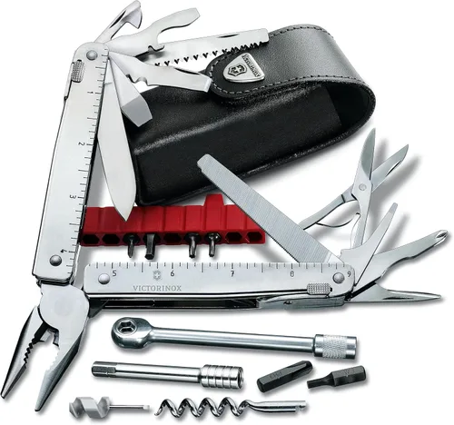 Miniatura 9 de Victorinox Swiss Tool X Plus Ratchet - Navaja Suiza, multiherramienta de 35 funciones de fabricación suiza con alicates de punta de aguja, cortador