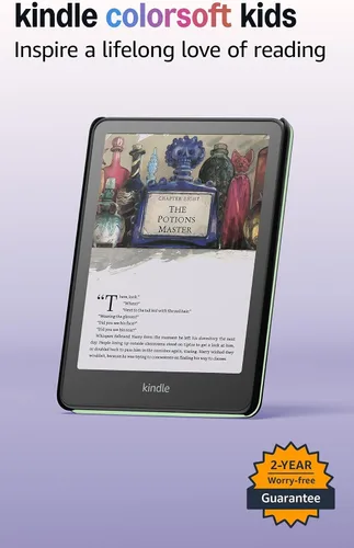 Miniatura 8 de Amazon Kindle Colorsoft Kids de 16 GB (último modelo). Liviano, compacto y diseñado para leer, sin aplicaciones, videos ni juegos. Con funda