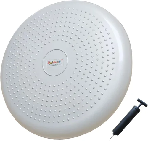 Miniatura 11 de AppleRound Cojín de balanceo inflable con bomba manual, tabla de estabilidad de aire (extra gruesa), disco de equilibrio para adultos, asiento