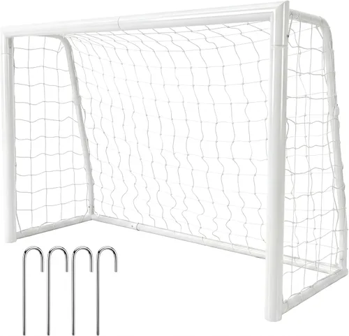 Miniatura 9 de Garvee Steel Competition Soccer Goal, 6x4ft / L-6x4ft / 7x5ft / 8x5ft / 12 x 6ft Portable Backyard Soccer Goal with Net & Ground Stakes, Outdoor