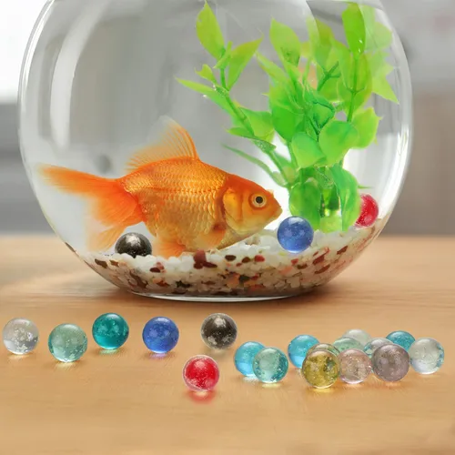 Miniatura 3 de Skylety 20 piezas de canicas grandes que brillan en la oscuridad, canicas a granel luminosas coloridas hechas a mano para niños, juguetes