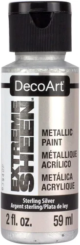2 oz Slv Met Acry Pintura Plata de ley