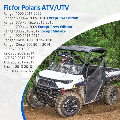 Miniatura 2 de JAVIK Rodamientos de rueda delantera y trasera para Polaris RZR Ranger ACE Brutus PRO XD Heavy Duty, OEM # 3515090 3514699 3585502 3514635 3514917