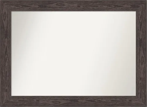 Miniatura 101 de Amanti Art Espejo personalizado, espejo de baño negro puente, espejo de pared o espejo de tocador de baño sobre el fregadero (26 x 26 pulgadas)