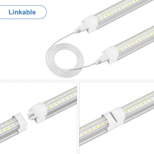 Miniatura 4 de ONLYLUX Paquete de 10 luces LED muy brillantes de 5 pies, 45 W, 6750 lúmenes, 6500 K, luz diurna, fácil instalación, iluminación de garaje