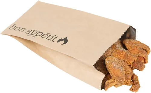 Miniatura 14 de Restaurantware Bag Tek - Bolsas de papel de aluminio de 6.5 x 4.1 pulgadas, 100 envoltorios para perros calientes de medio galón, papel de estraza