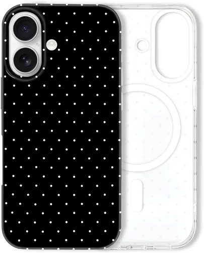 Miniatura 212 de Hython Funda para iPhone Air, diseño estético de lunares lindos, funda simple de 6.5 pulgadas, delgada, antiarañazos, parachoques de TPU suave, a