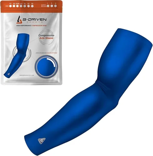 Miniatura 27 de B-Driven Sports Manga de Compresión Pro-Fit para Brazo - Deportes Atléticos Baloncesto, Fútbol, Sóftbol, Carrera, Juegos, - nan (1 unidad)
