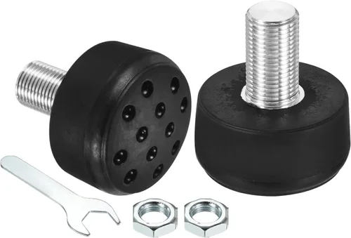 PATIKIL Topes de punta con pernos, bloque de tapones de freno de goma 82A con agujeros para patines de ruedas de repuesto