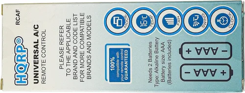 Miniatura 6 de HQRP Mando a distancia universal A/C compatible con LG Hitachi Haier Panasonic Sharp Samsung Fujitsu Gree Guangda Guqiao Helton Hemilton Hicon