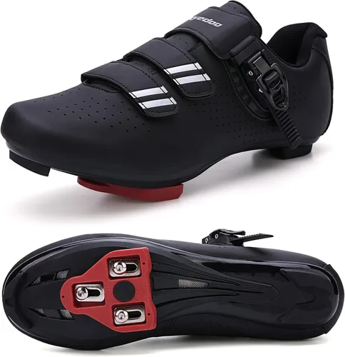 Miniatura 7 de Mens Womens Cycling Shoes Compatible with Pelaton Bike Shoes Road Bike Shoes Riding Bicycle Pre-Installed with Delta Cleats Clip Indoor Outdoor Pedal