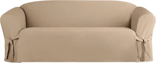 Miniatura 19 de SureFit Funda de cojín en T de algodón pesado para sillón de pato – Funda de una pieza, ajuste tejido relajado, 100% algodón, lavable a máquina
