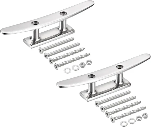 Miniatura 8 de uxcell Boat Cleat Open Base, 316 Stainless Steel Dock Cleat for Kayak Boat