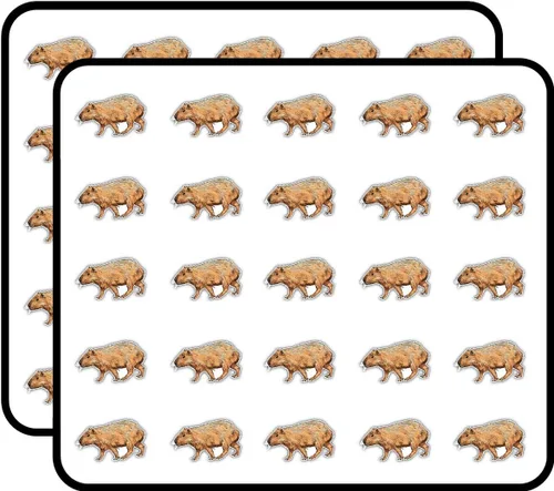 Capybara - Adhesivo decorativo artístico para álbumes de recortes, calendarios, artes, manualidades infantiles, álbumes, diarios de viñetas, paquete