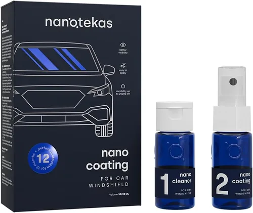 Miniatura 2 de Revestimiento de cerámica para automóviles – Nano limpiaparabrisas de protección automática – 3.4 fl oz repelente al agua del parabrisas – Sellador