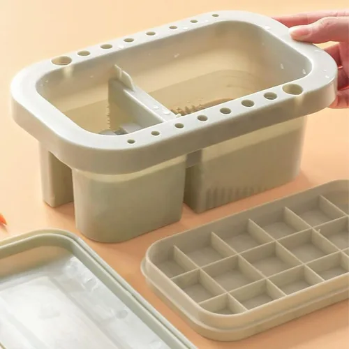 Bibabala Limpiador de pinceles de pintura al óleo con bandeja de paleta de pintura, tazas de pintura con tapas, soporte para pinceles de pintura,