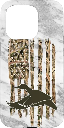 Miniatura 14 de Funda de caza de caza para iPhone 13 Pro Max con diseño de camuflaje gris y bandera de Estados Unidos
