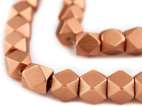 Miniatura 12 de TheBeadChest - Cuentas de madera de cubo sin esquinas azul azul: cuentas orgánicas naturales de corte de diamante de 0.787 in para la fabricación