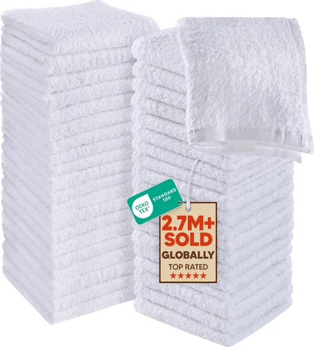 Miniatura 13 de Utopia Towels Juego de paños de algodón 100% hilado en anillo, paños de franela de gama alta, altamente absorbentes y suaves al tacto, paquete