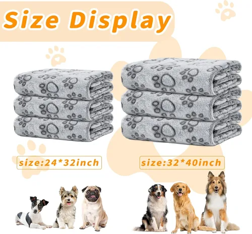 Miniatura 5 de LOKOZ Manta para Perros Pequeños para Perros Medianos y Grandes de Forro Polar Manta para Cachorros Lavable Mantas para Perros para Protección