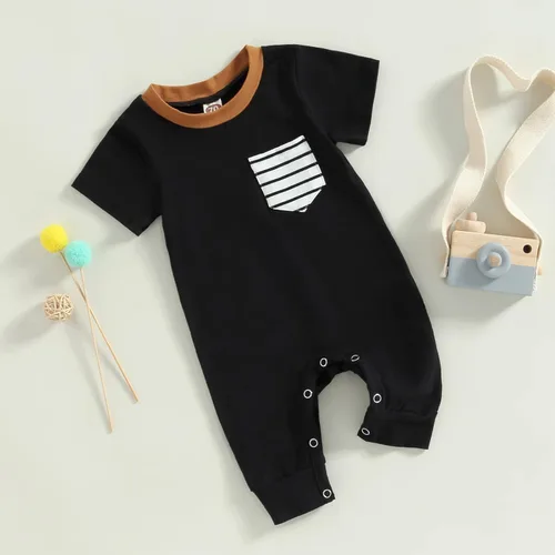 Miniatura 6 de CIYCUIT Mameluco para bebé recién nacido, ropa de mameluco acanalado sólido
