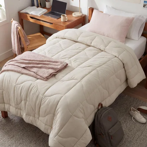 Miniatura 21 de Bedsure - Edredón tamaño queen, acolchado, para todas las estaciones, ultrasuave, plumón alternativo prelavado y relleno de edredón con 4 pestañas