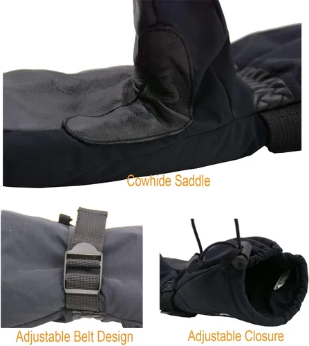 Miniatura 5 de HANDLANDY Guantes de esquí impermeables de invierno para hombres y mujeres, 3M Thinsulate resistentes al viento, guantes de nieve cálidos, guantes