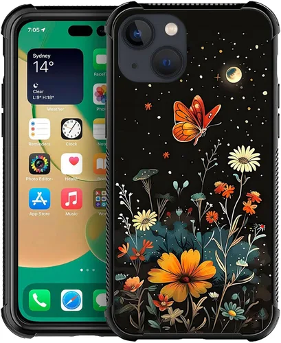Miniatura 21 de ZHEGAILIAN Funda compatible con iPhone 13, fundas de cristal de color caballo de baile, parte trasera de vidrio templado+funda protectora