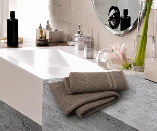 Miniatura 7 de Juego de 12 toallas de baño 100% algodón, 500 GSM, toalla de baño grande suave, superabsorbente, secado rápido, ideal para piscina, hogar, gimnasio
