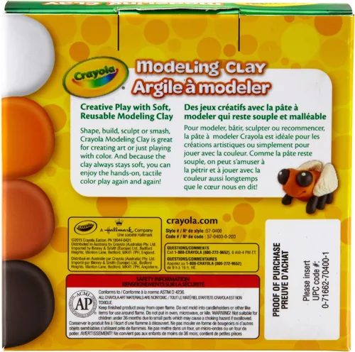 Miniatura 5 de Crayola Arcilla para modelar, no seca, colores surtidos, 1 libra